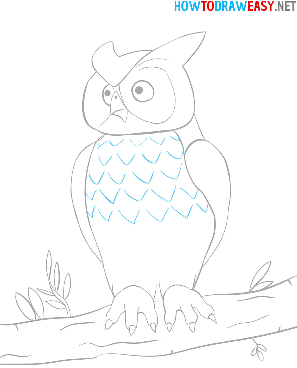 An Owl Sketching