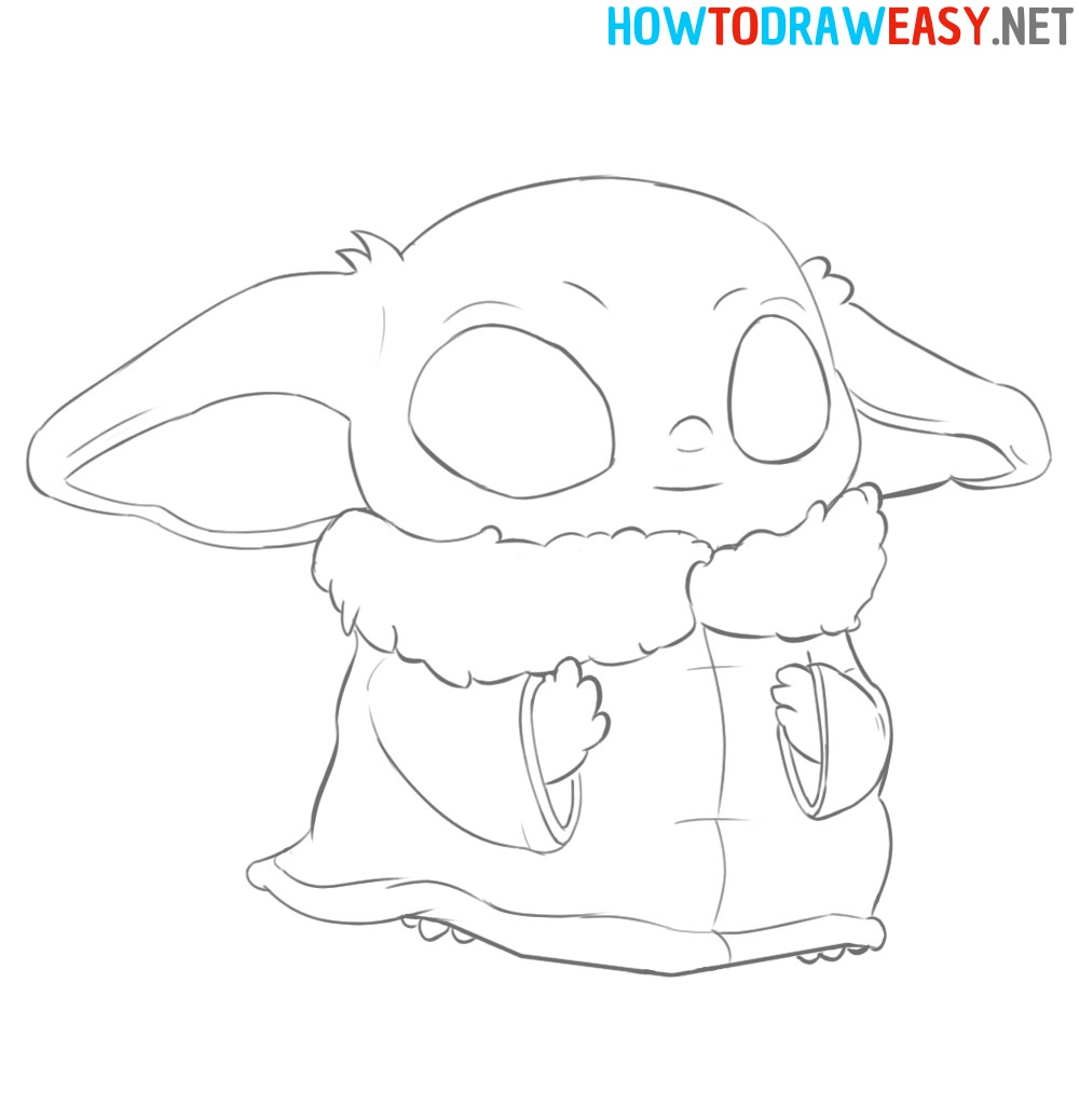 Baby Yoda Drawing Tutorial
