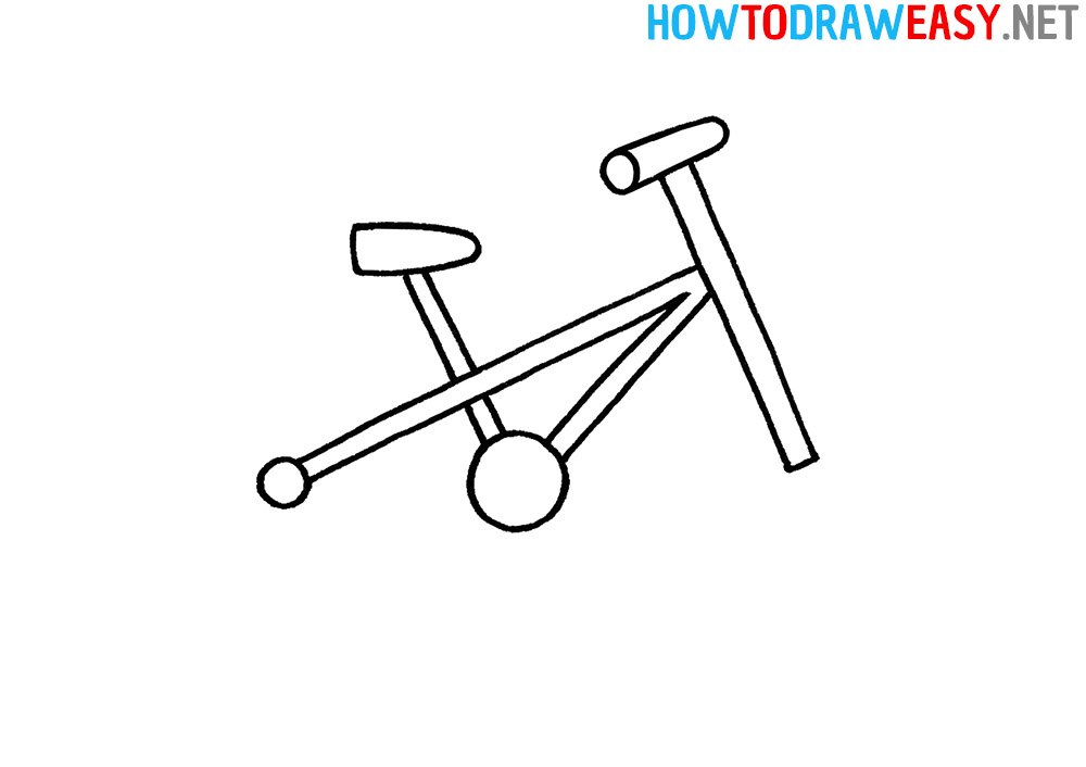 Bike Step by Step Drawing for Kids
