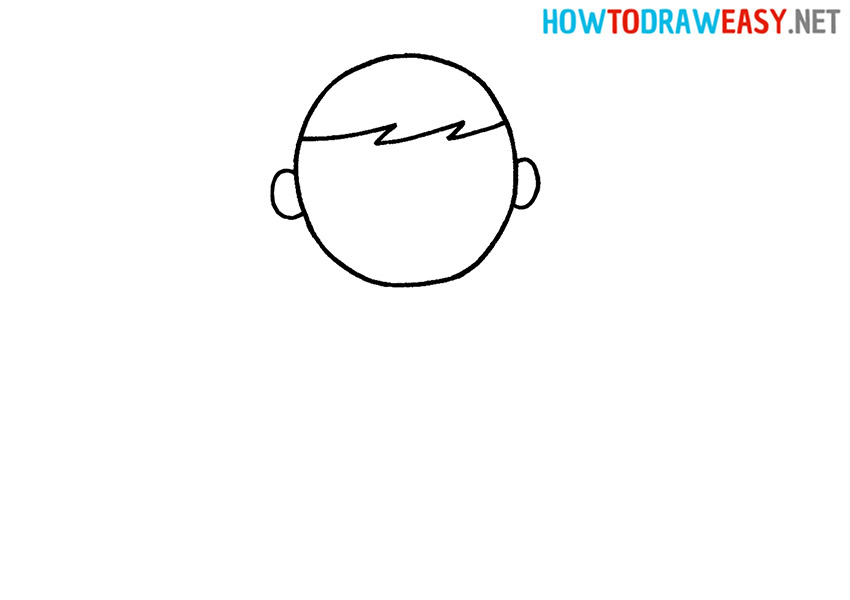Boy Head Drawing Easy