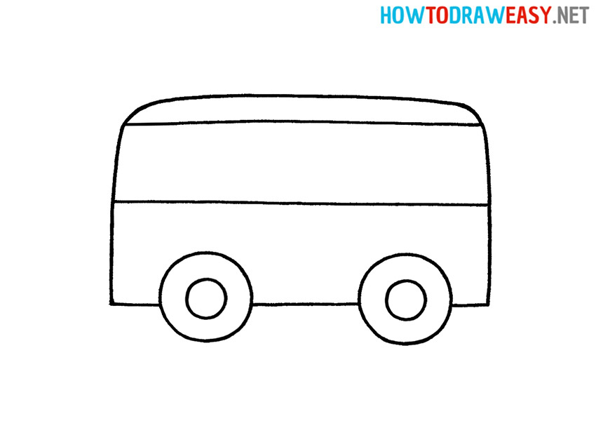 Bus Easy Drawing Tutorial