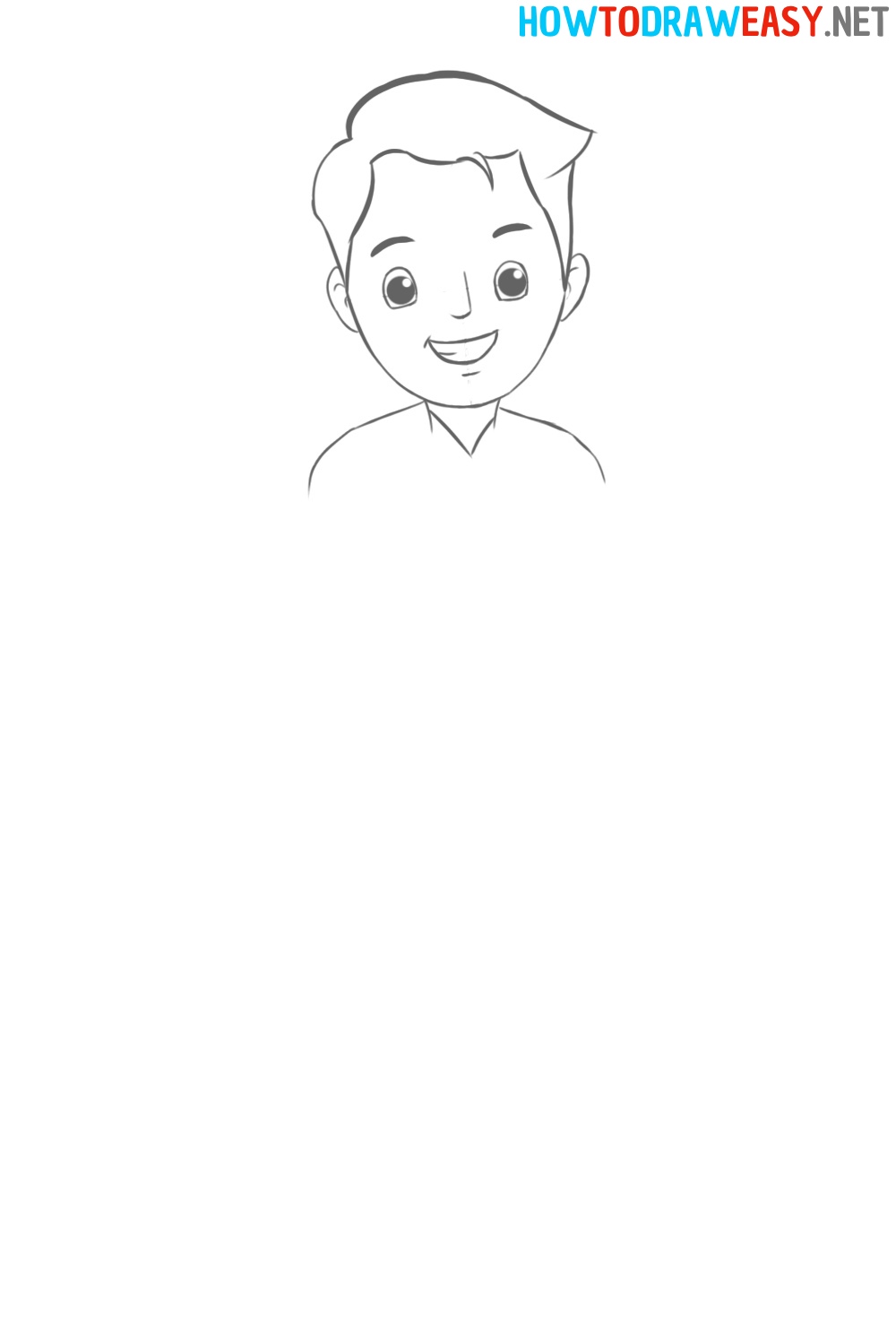 Cartoon Boy Drawing