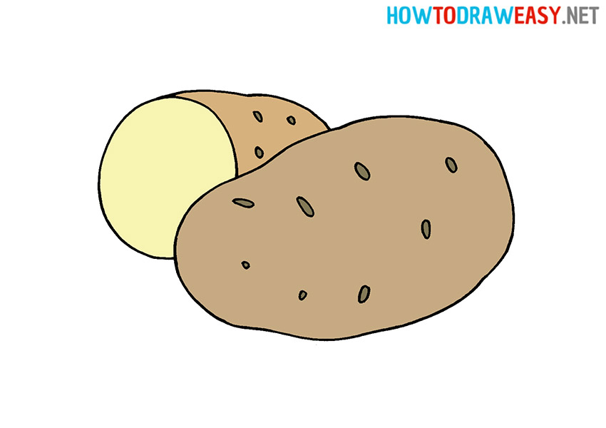 Cartoon Potato Drawing