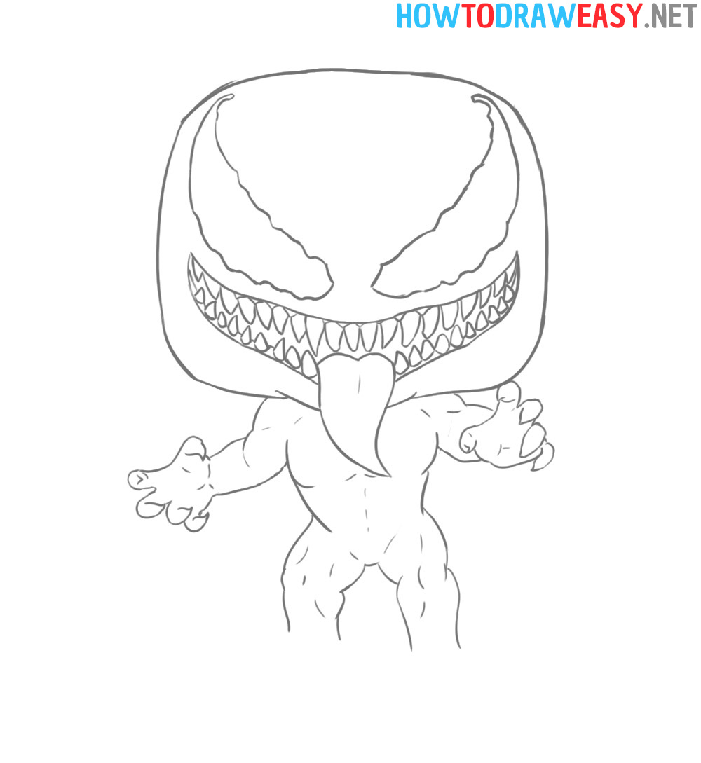 Cartoon Venom Drawing