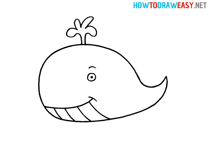Cartoon Whale Drawing
