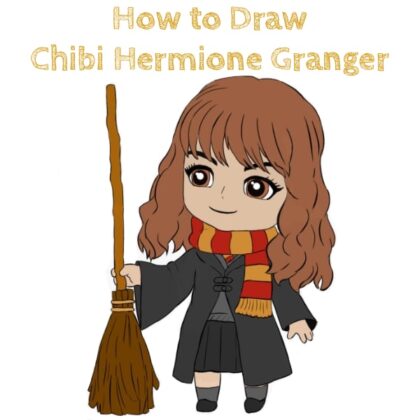 Chibi Hermione from Harry Potter How to Draw