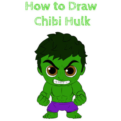 Chibi Hulk Drawing