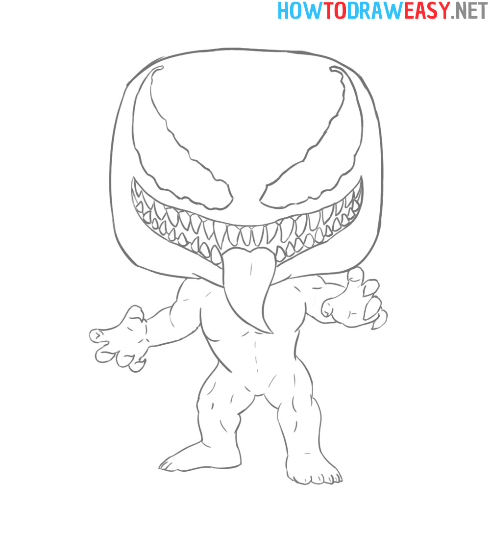 Chibi Venom Sketch