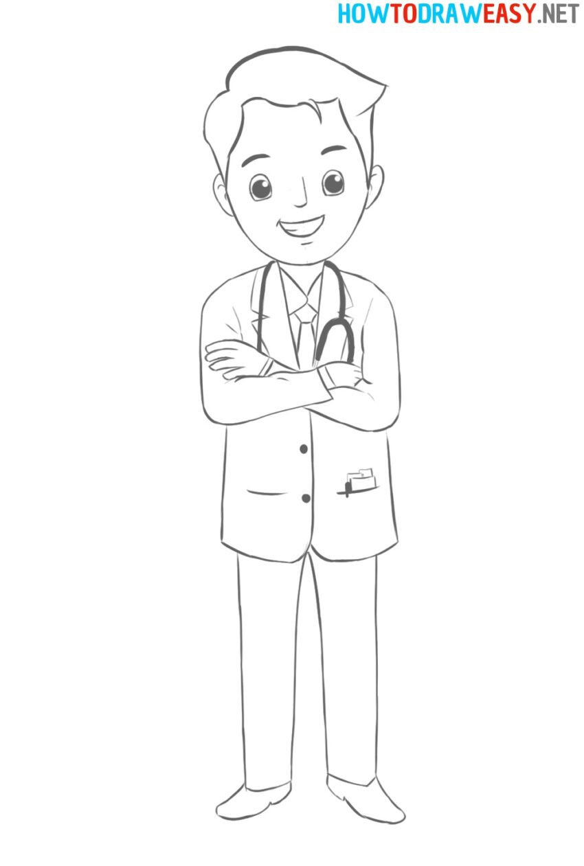 How to Draw a Doctor Easy - How to Draw Easy