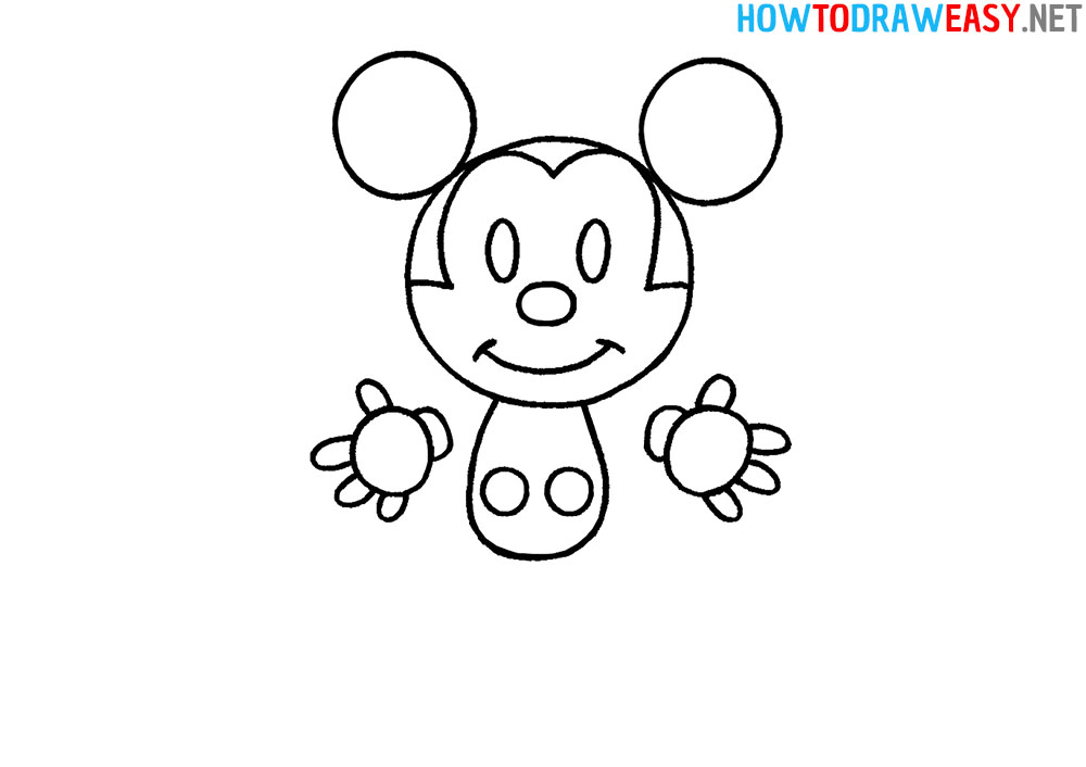 Draw Mickey Mouse for Kids