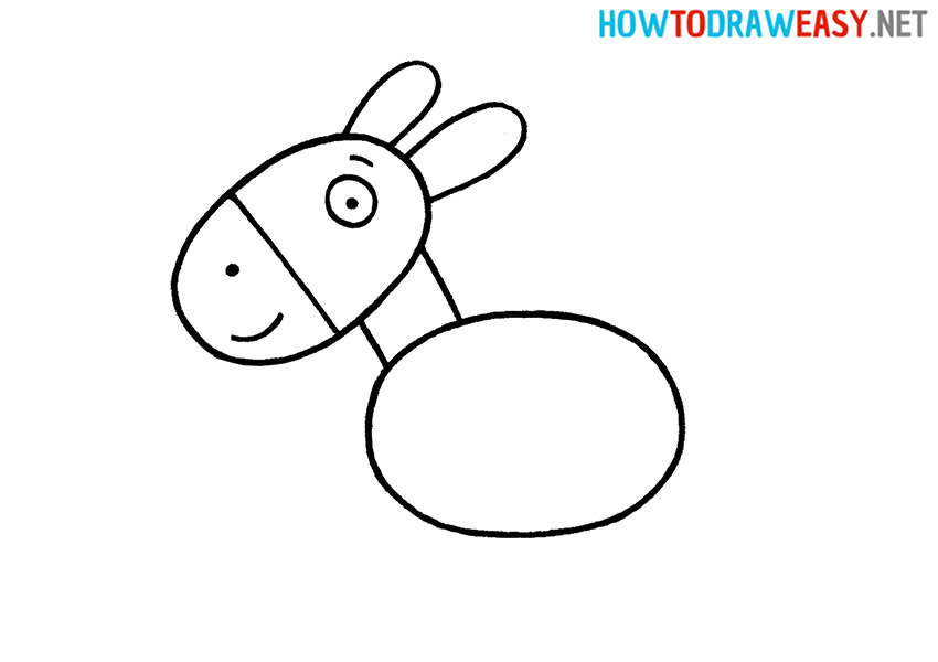 Draw a Donkey for Kids