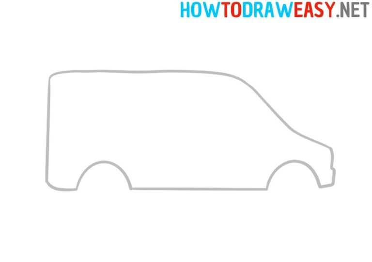 How to Draw a Minivan Step by Step - How to Draw Easy