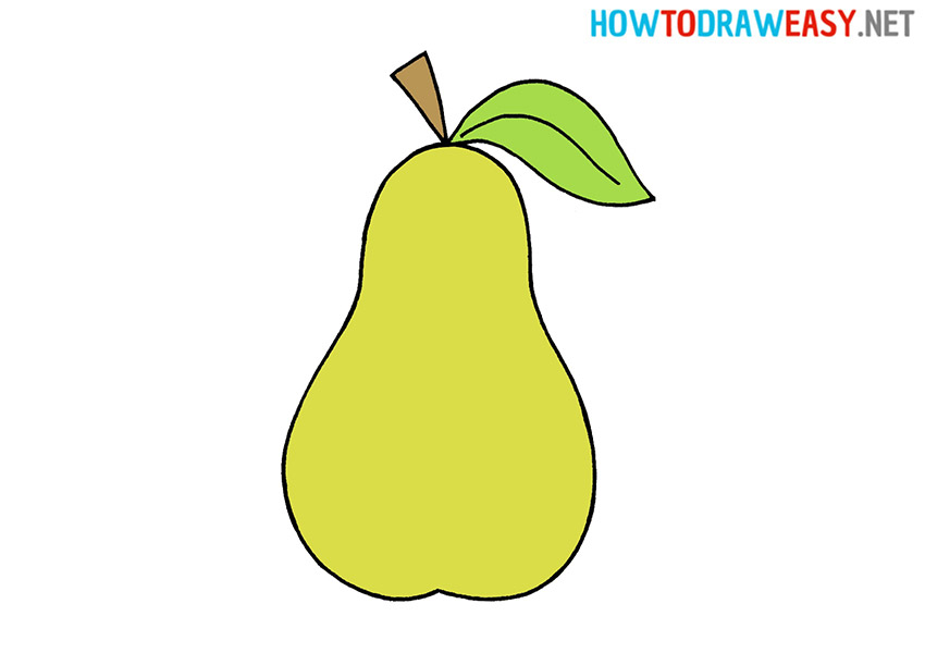 Drawing a Cartoon Pear