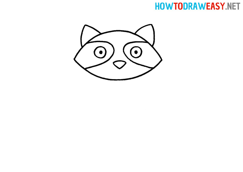 Drawing a Raccoon Face