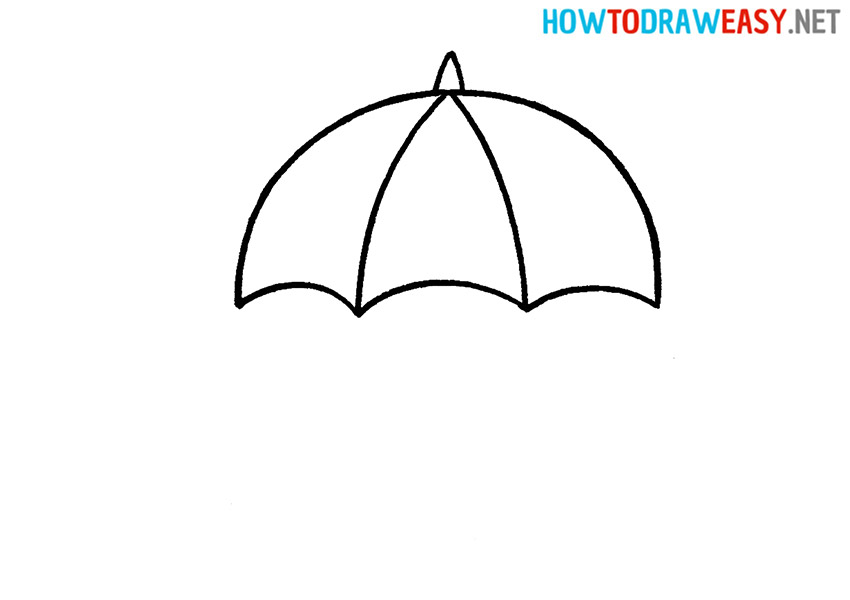 Drawing an Umbrella for Kids