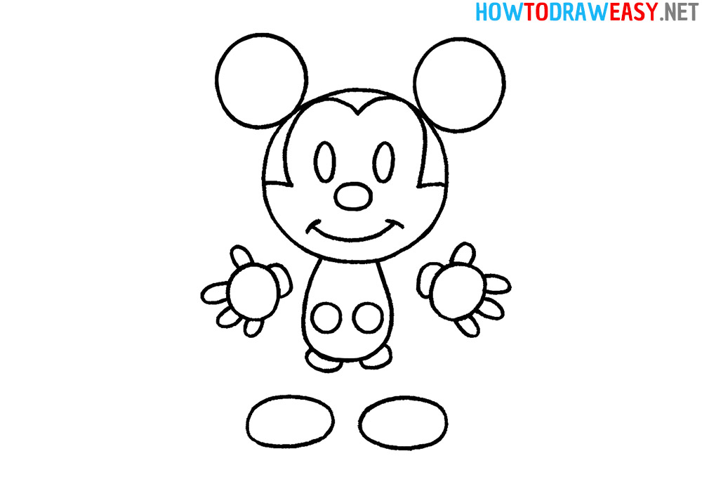 Easy Mickey Mouse Drawing