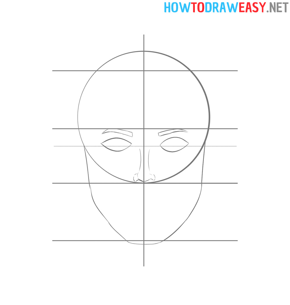 Face How to Drawing