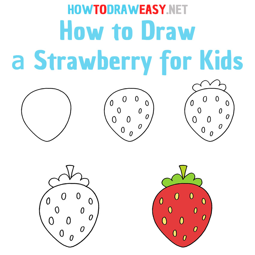 How to Draw a Strawberry Step by Step