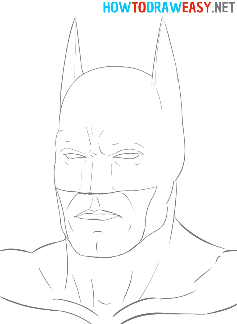 How to Draw Batman's Face Easy