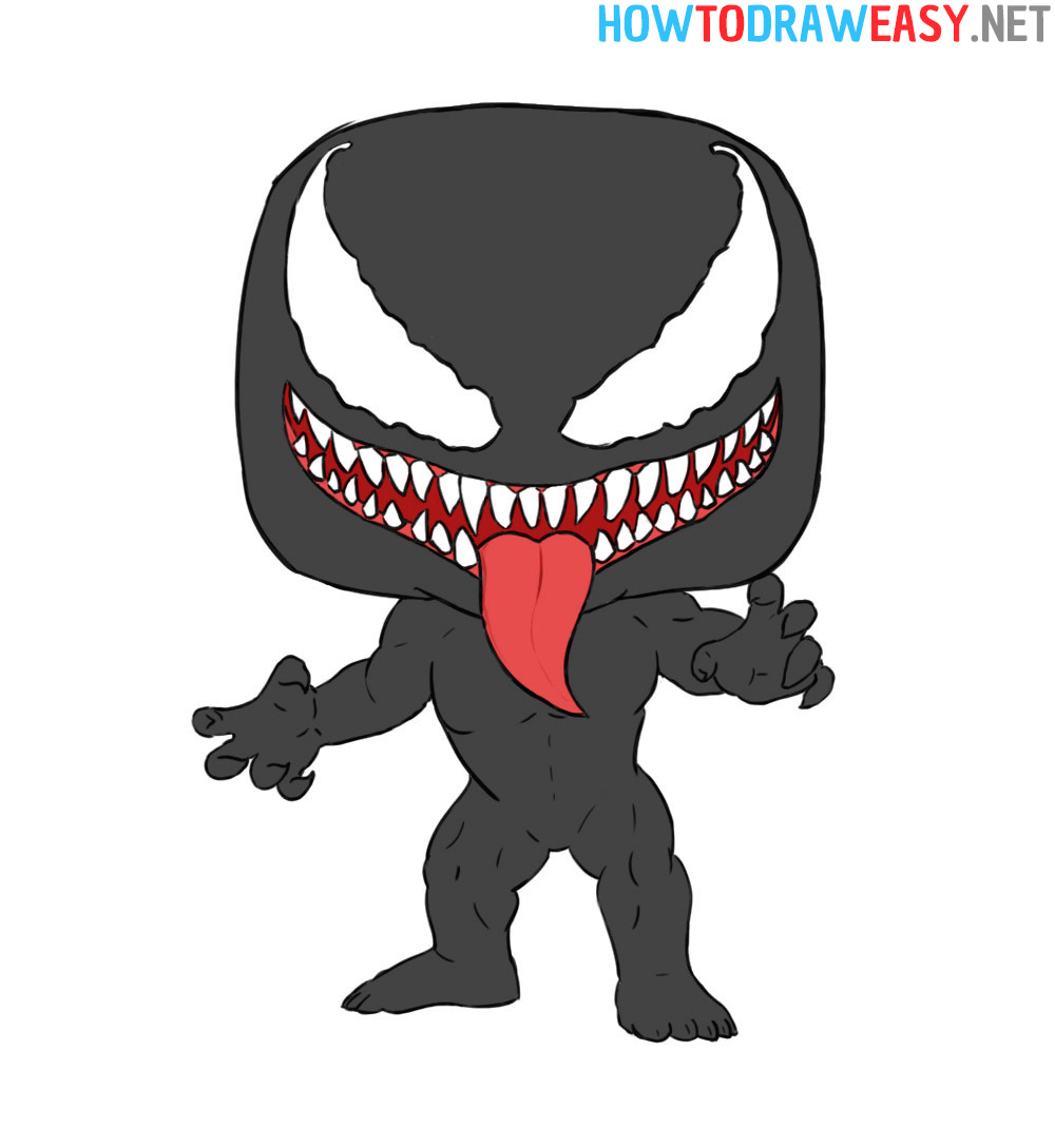 How to Draw Chibi Venom 2021