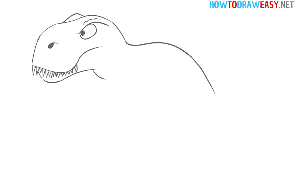 How to Draw Dinosaur T Rex