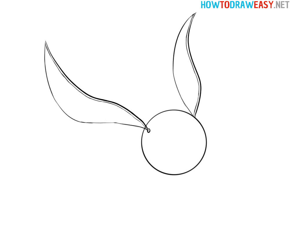 How to Draw Easy Golden Snitch
