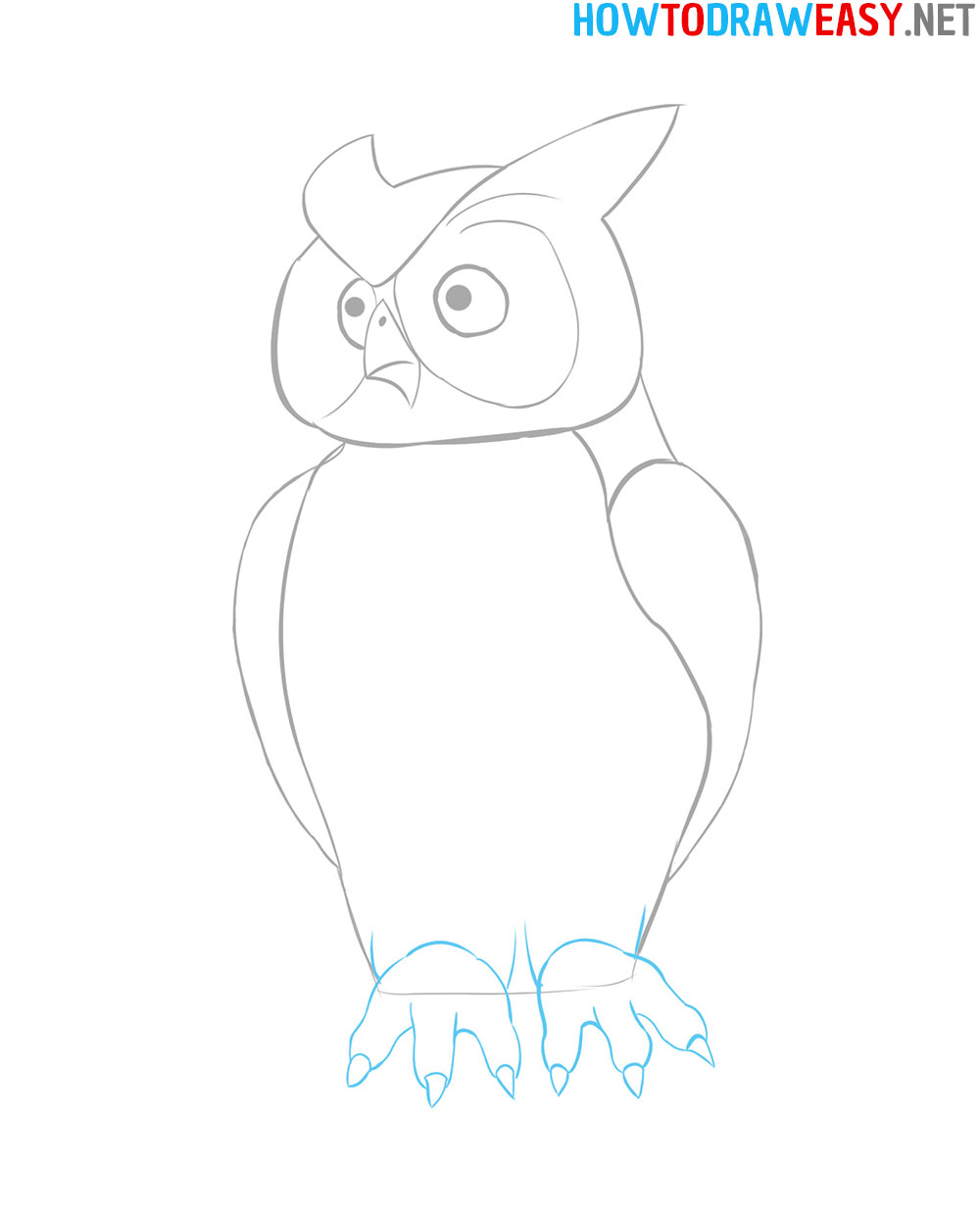 How to Draw Easy Owl