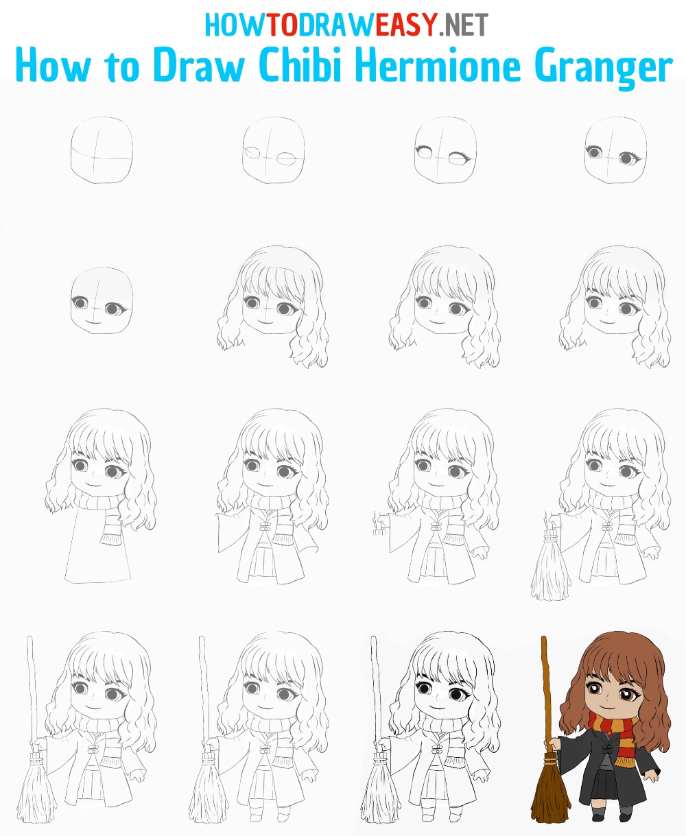 How to Draw Hermione Granger Step by Step