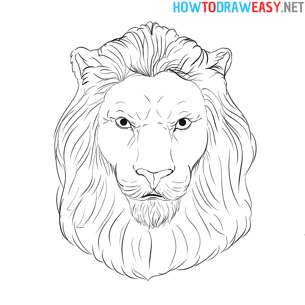 How to Draw Lion Head