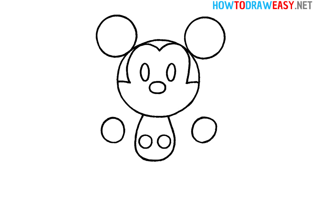 How to Draw Mickey Mouse Easy
