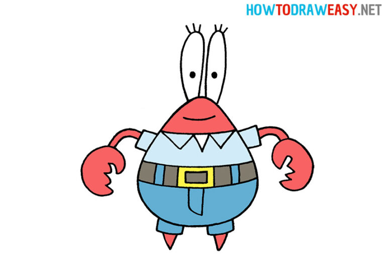 How to Draw Mr. Krabs for Kids How to Draw Easy