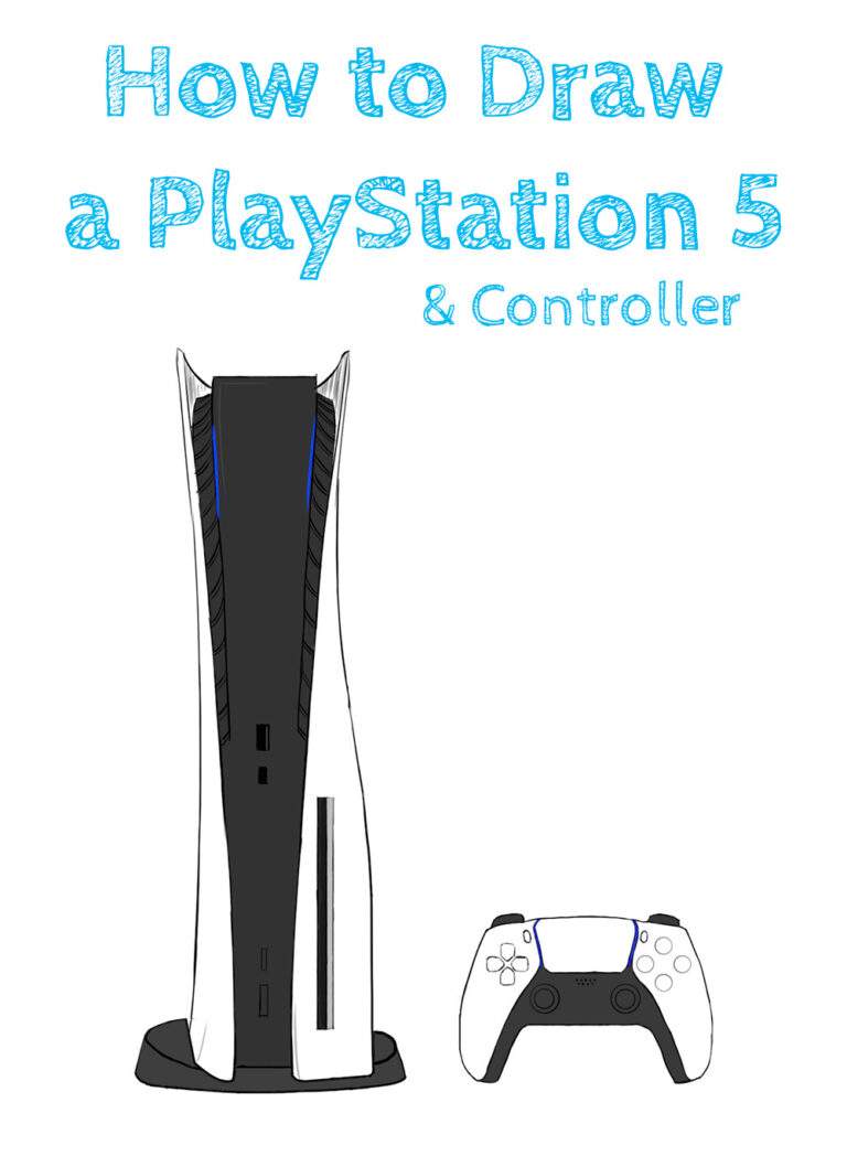 How to Draw a PlayStation 5 How to Draw Easy