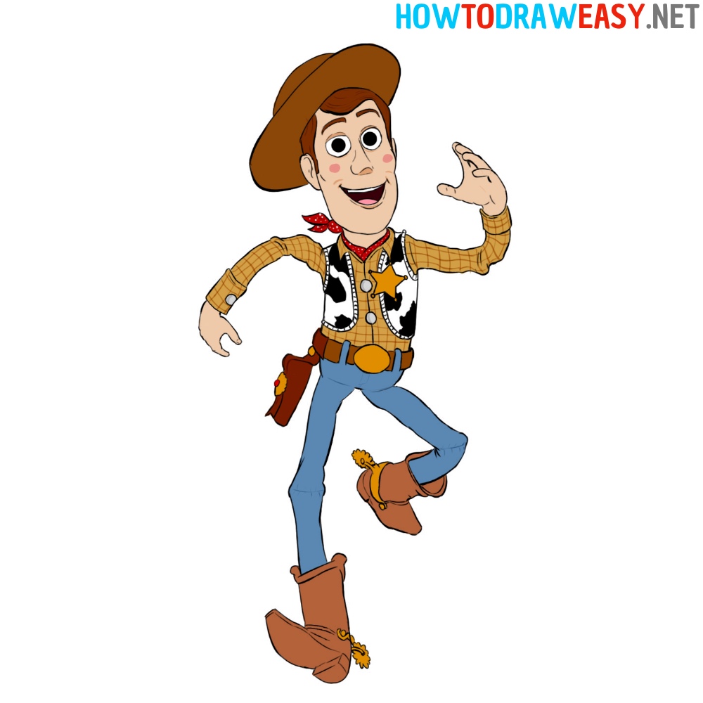 How to Draw Sheriff Woody from Toy Story