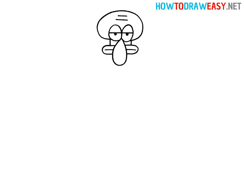 How to Draw Squidward Easy