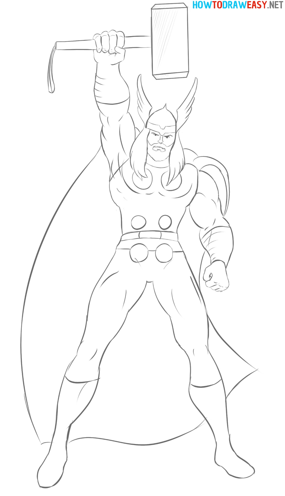How to Draw Thor Easy