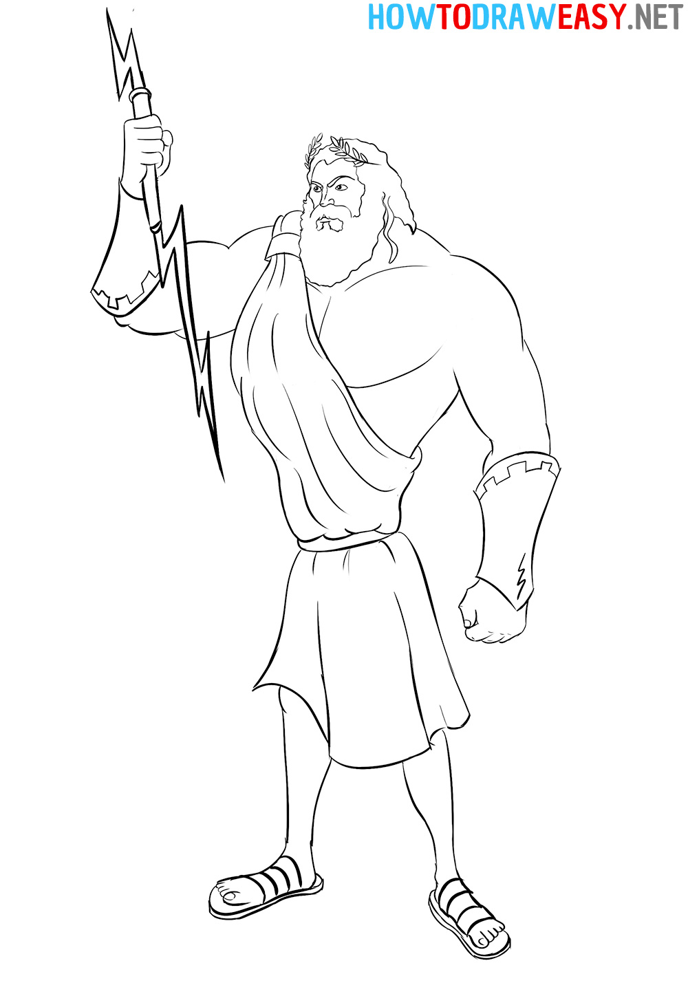 How to Draw Zeus Easy