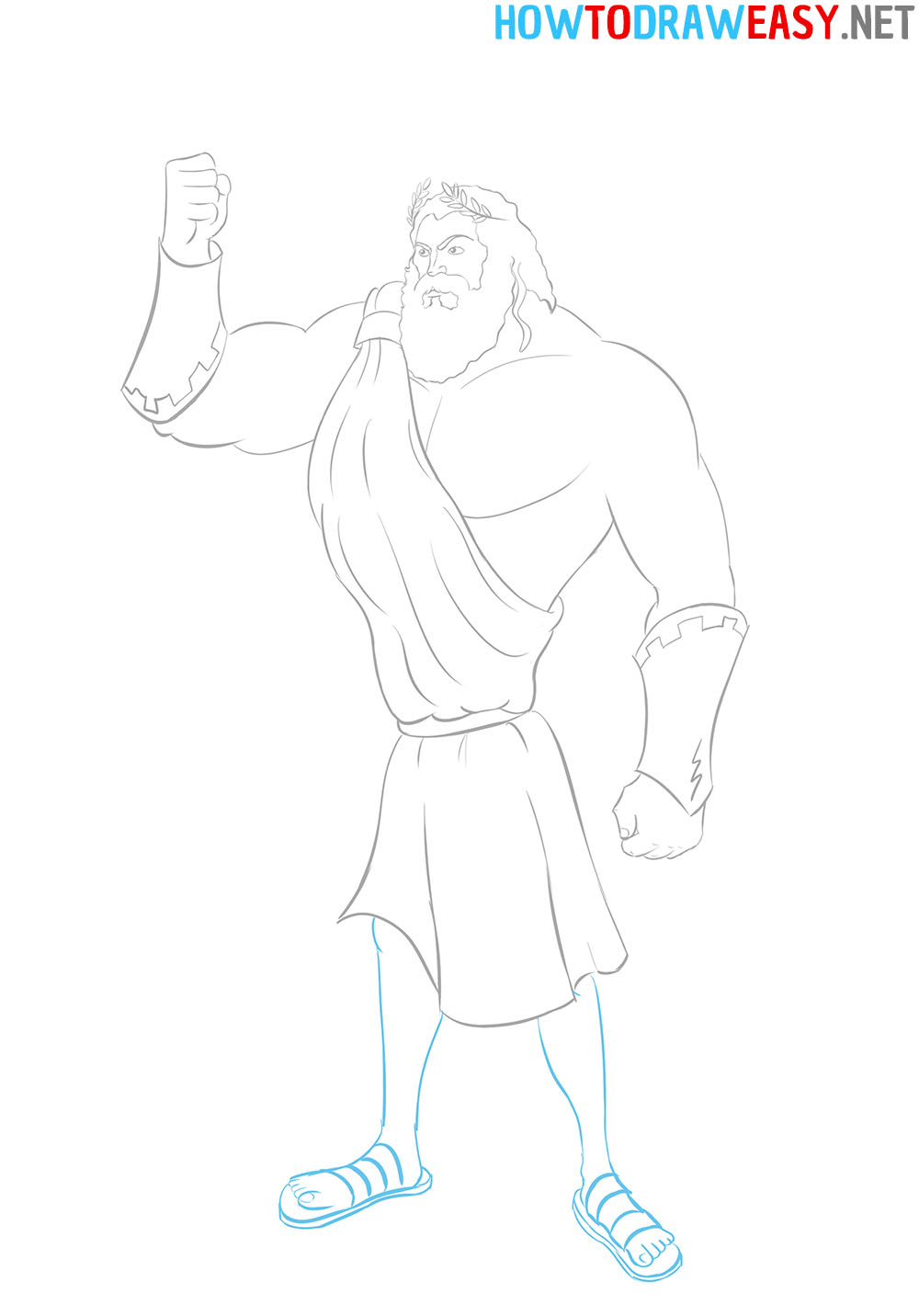 How to Draw Zeus God