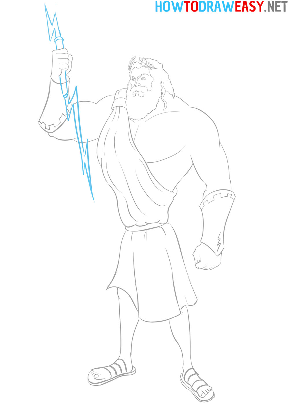 How to Draw Zeus Realistic