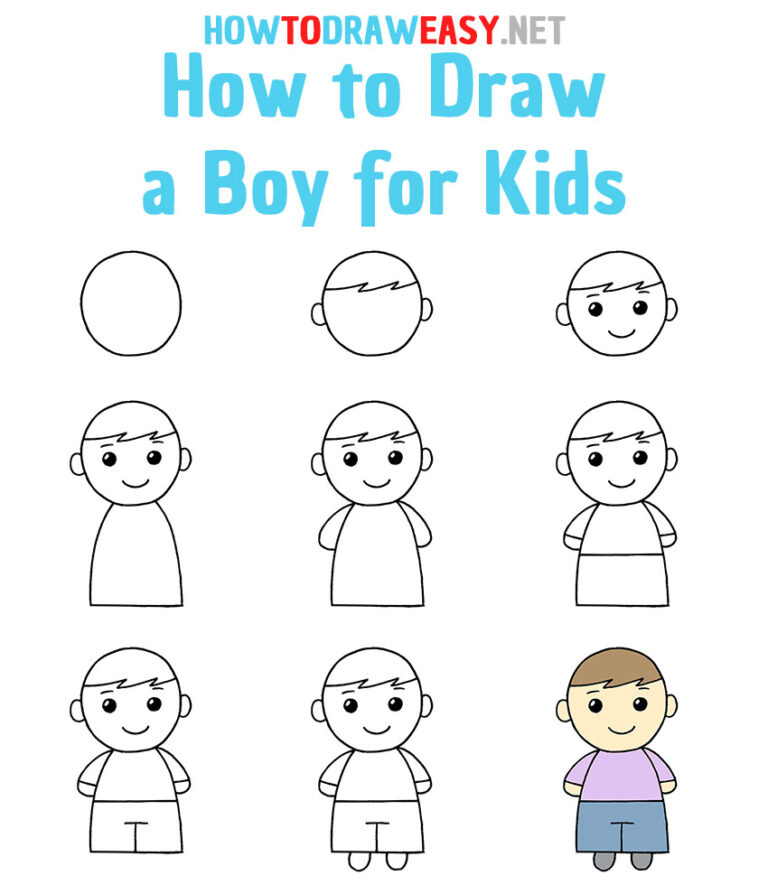 How to Draw a Boy for Kids How to Draw Easy