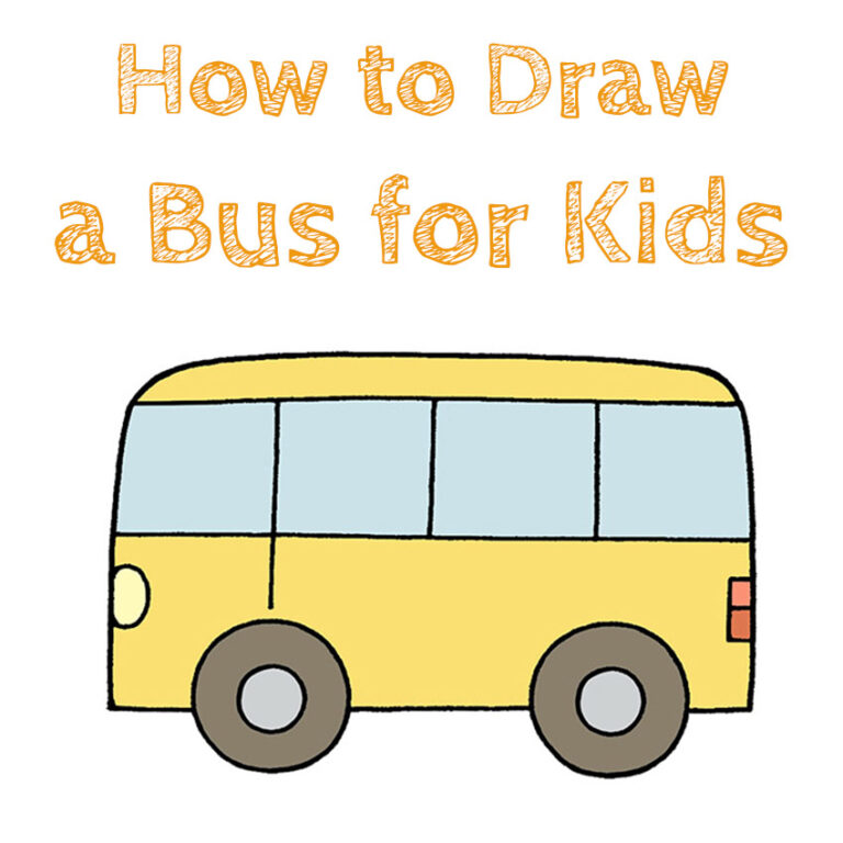 tourist bus drawing easy