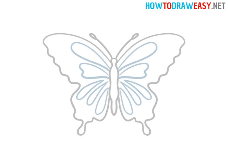 How to Draw a Butterfly Easy - How to Draw Easy