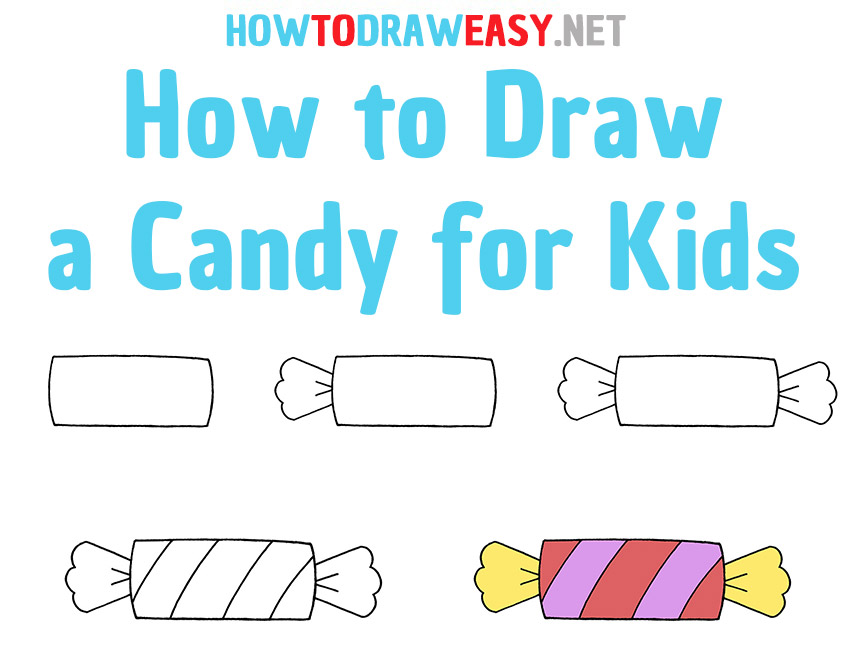How to Draw a Candy Step by Step for Kids