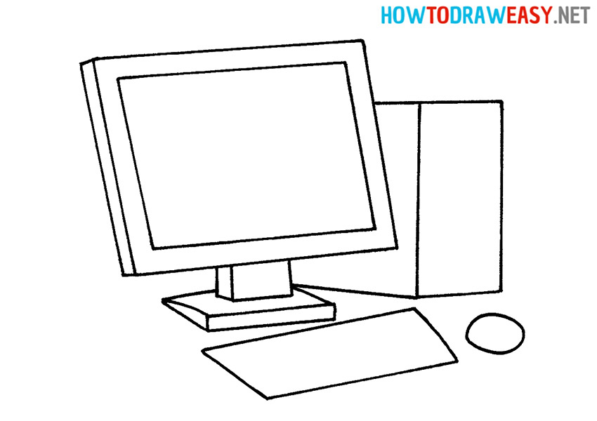 How to Draw a Computer Simple