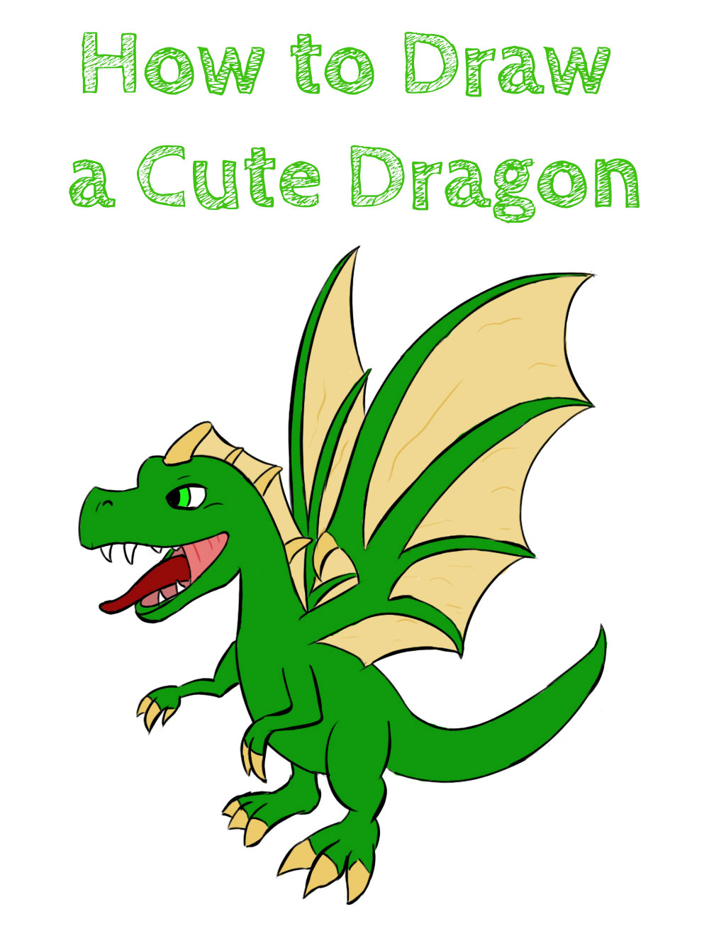 How to Draw a Cute Dragon Easy