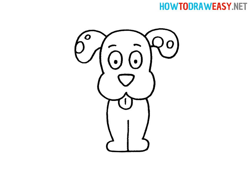 How to Draw a Dalmatian Dog Simple