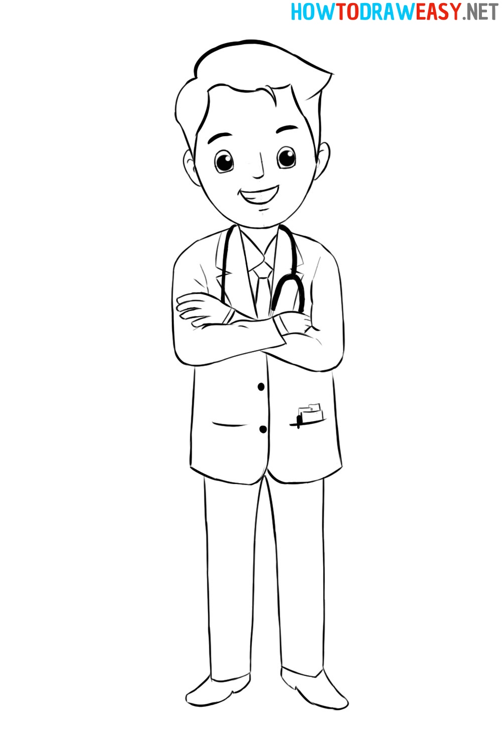 How to Draw a Doctor Easy