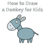 How to Draw a Donkey for Kids