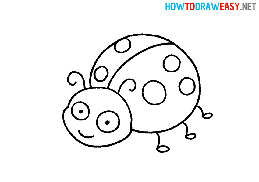 How to Draw a Easy Ladybug