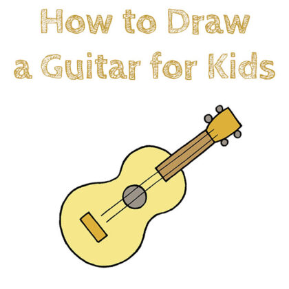 How to Draw a Guitar Easy