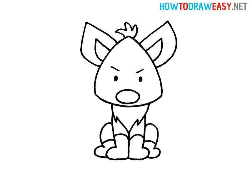 How to Draw a Hyena Easy
